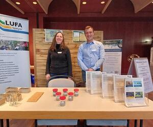 Anja Sauerbrunn and Fabian Schneeweis at the Palatinate Viticulture Days 2025