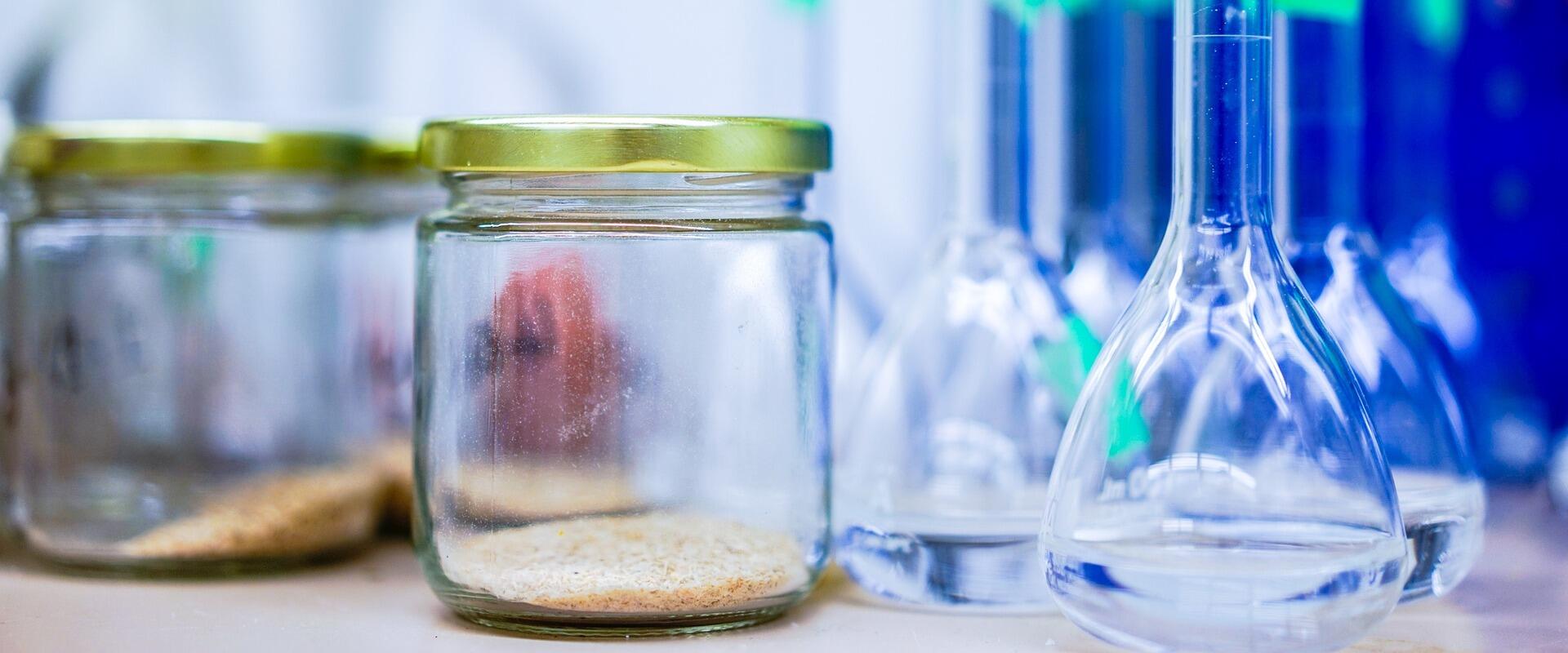 Samples in the lab